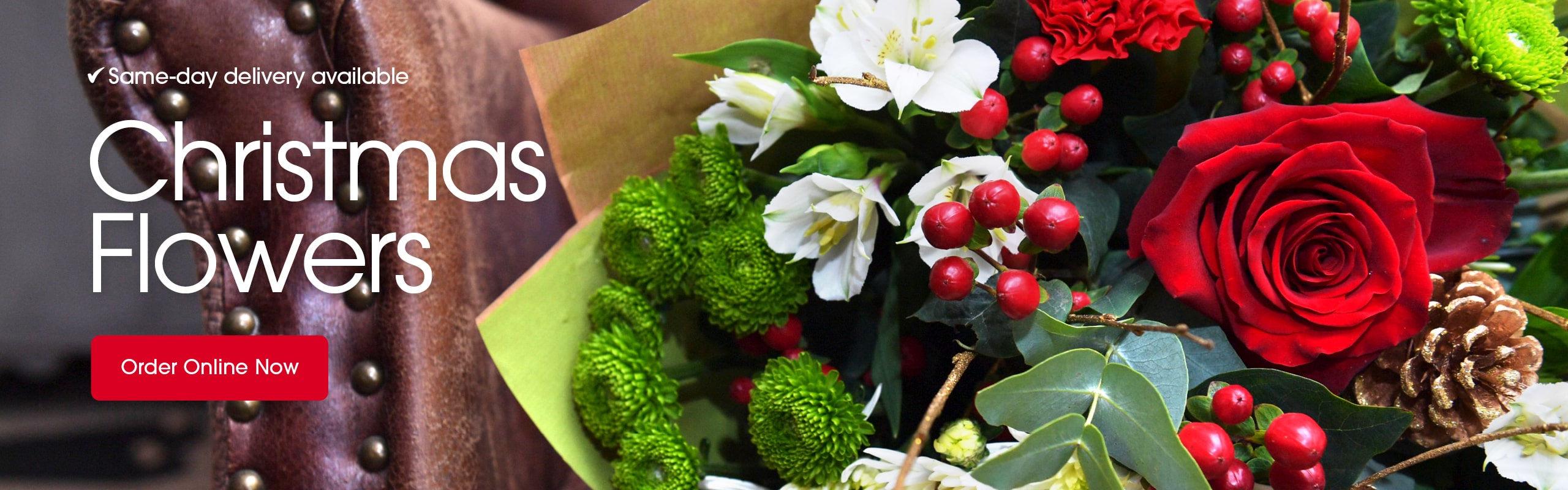 Seasonal bouquets from Gallery Flowers in Whitchurch offering same-day delivery
