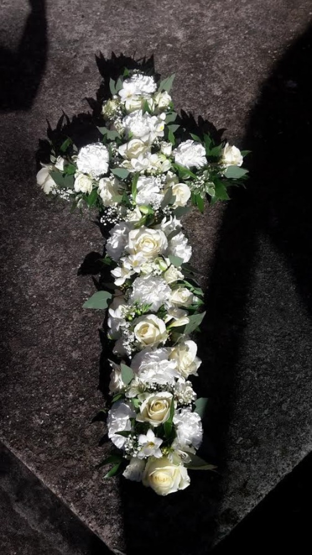 White and Cream cross